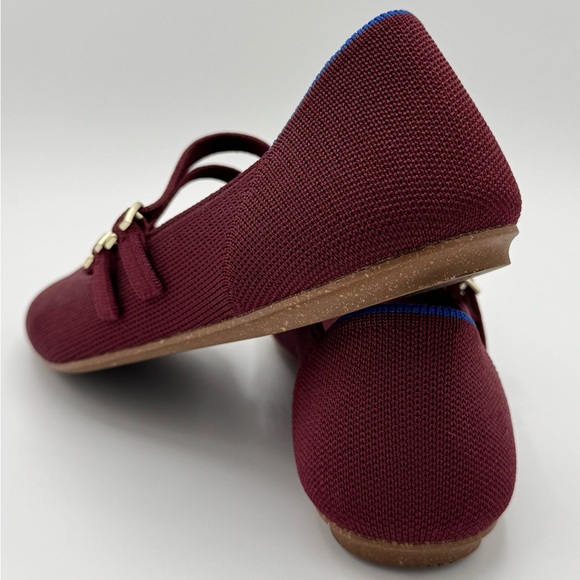 Rothy’s Double Buckle Mary Jane Flats “Cabernet” size 7 Like-New - Picture 10 of 13